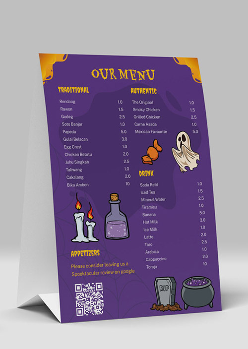 Halloween Table Tent Design – The Creative District